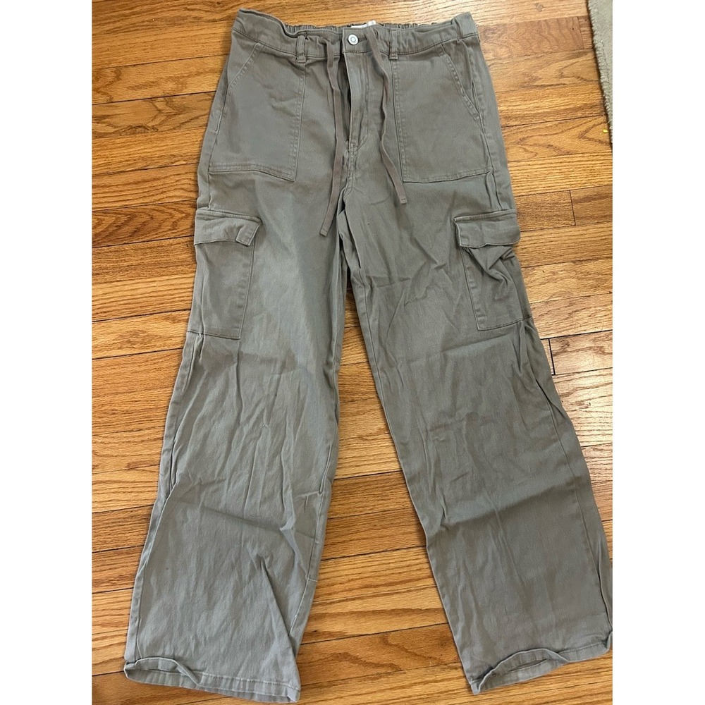 RE Generation By Celebrity Pink Wide Leg Cargo Pants Tan SZ 11/30